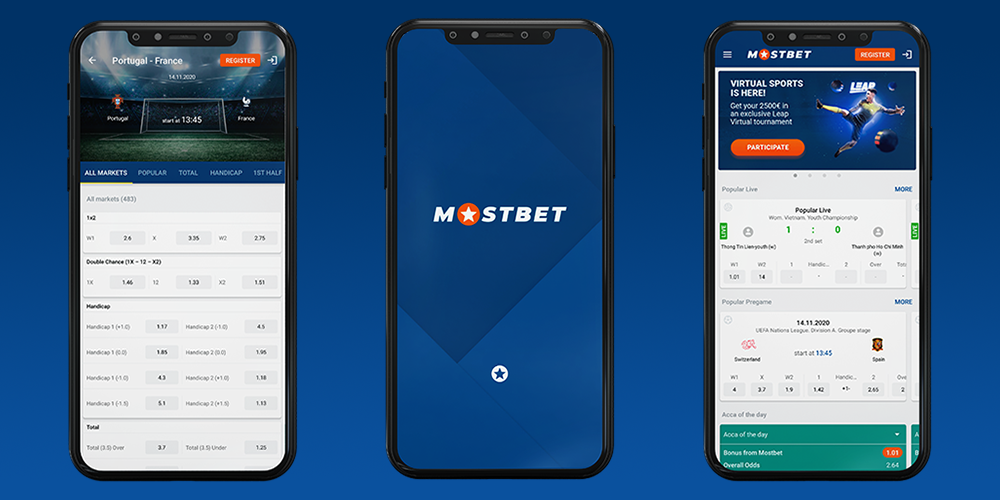 App da Mostbet para iOS - versão para telefone e Ipad