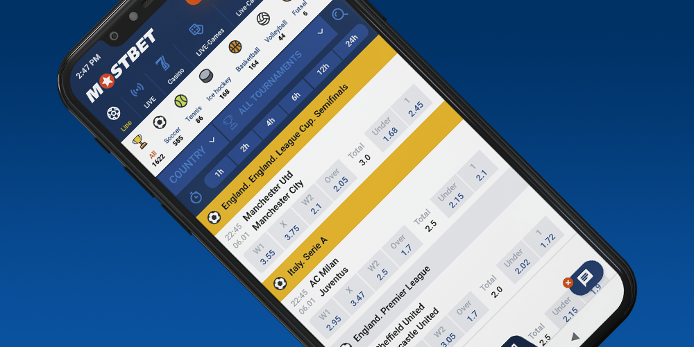 Types of sports bets at mostbet app