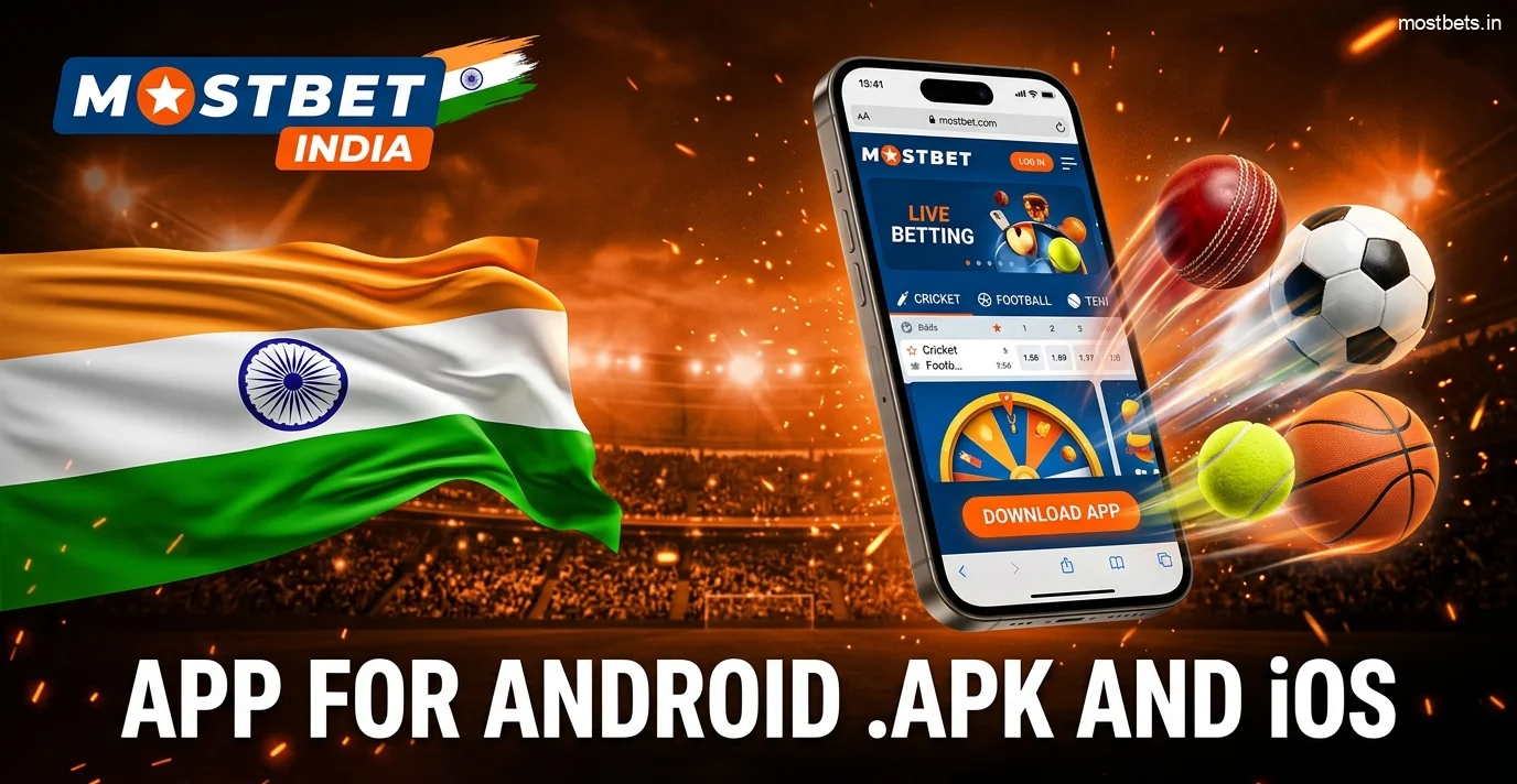 The Mostbet mobile app for iOS and Android devices