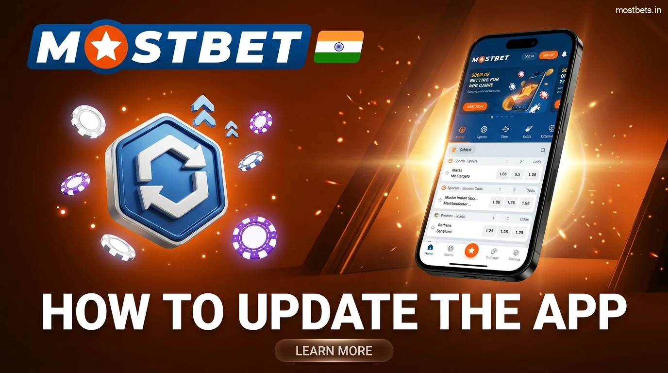Update the Mostbet mobile app for users in India