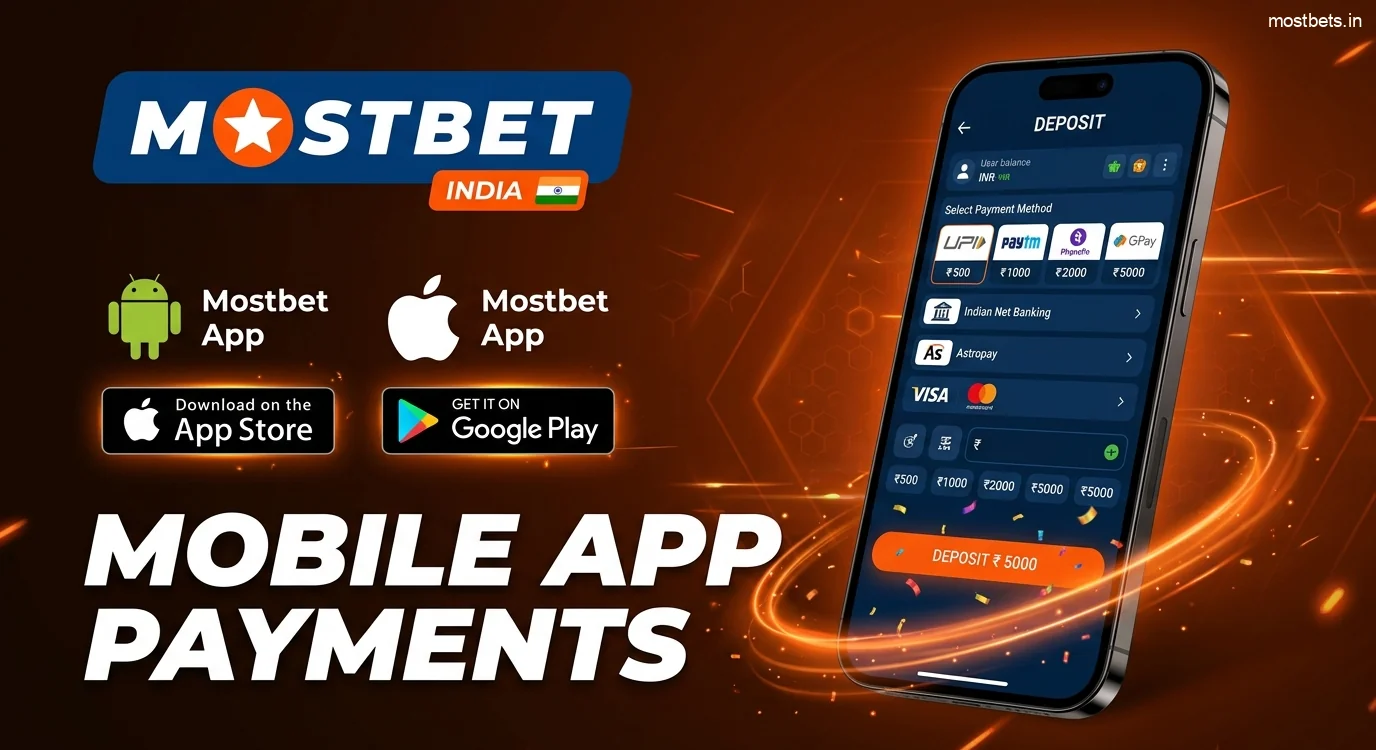 Use the Mostbet mobile app to make deposits and withdrawals